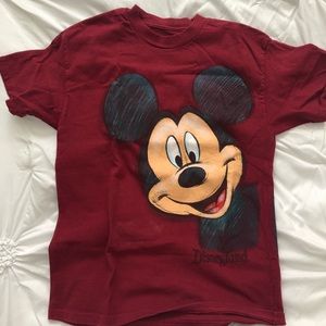 Maroon Disneyland Mickey Mouse Shirt